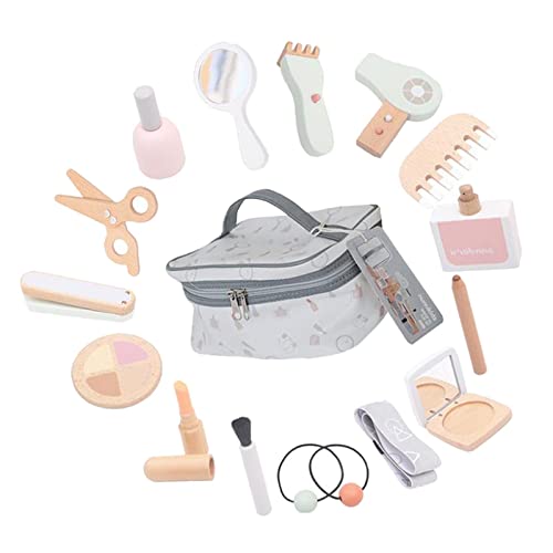 Perfeclan Holz Pretend Play Make-up Kit Spiel Lippenstift Pinsel Nagellack Haarglätter mit Kosmetiktasche Kleines Mädchen Geschenk Alter 3+ Perfeclan Holz Pretend Play Make-up Kit Spiel Lippenstift Pinsel Nagellack Haarglätter mit Kosmetiktasche Kleines Mädchen Geschenk Alter 3+ von Perfeclan