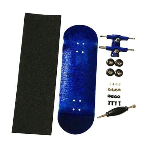 Perfeclan Holzfingerbrett Fingerplatine Sport mit Tragen Neuer Bildungsspielzeug Finger Skateboard für Männer Frauen Skateliebhaber, Blau Perfeclan Holzfingerbrett Fingerplatine Sport mit Tragen Neuer Bildungsspielzeug Finger Skateboard für Männer Frauen Skateliebhaber, Blau von Perfeclan