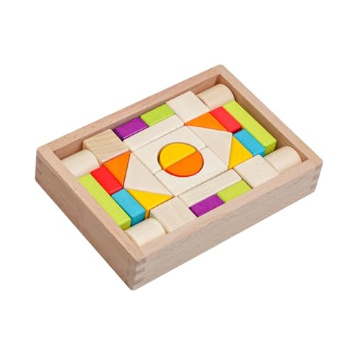 Perfeclan Holzklötze, Stapelspielzeug, Entwicklung, frühes Lernspielzeug, Lernspielzeug, Bausteine für Kinder im Alter von 1–3 Jahren, Geburtstagsgeschenk Perfeclan Holzklötze, Stapelspielzeug, Entwicklung, frühes Lernspielzeug, Lernspielzeug, Bausteine für Kinder im Alter von 1–3 Jahren, Geburtstagsgeschenk von Perfeclan