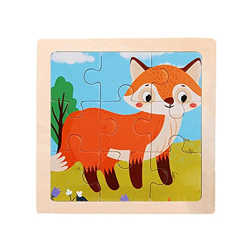 Perfeclan Holzpuzzle Spiele Kinder Früherziehung Lernspielzeug Cartoon Tierform Puzzle Spielzeug für Kinder, Fuchs Perfeclan Holzpuzzle Spiele Kinder Früherziehung Lernspielzeug Cartoon Tierform Puzzle Spielzeug für Kinder, Fuchs von Perfeclan