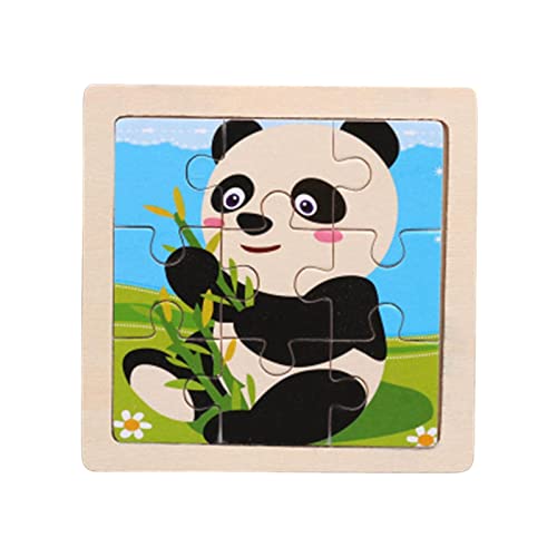 Perfeclan Holzpuzzle Spiele Kinder Früherziehung Lernspielzeug Cartoon Tierform Puzzle Spielzeug für Kinder, Panda Perfeclan Holzpuzzle Spiele Kinder Früherziehung Lernspielzeug Cartoon Tierform Puzzle Spielzeug für Kinder, Panda von Perfeclan