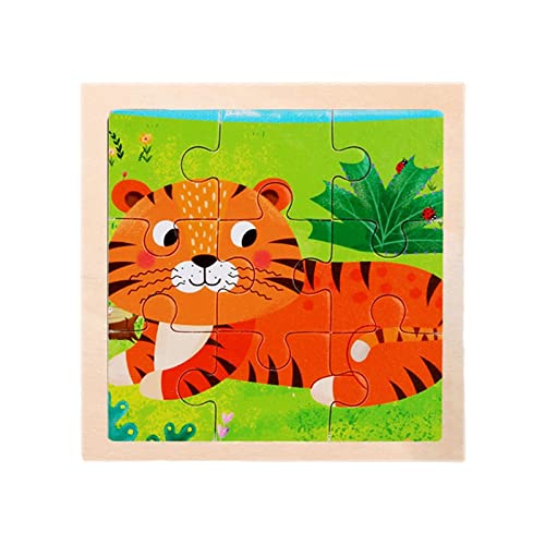 Perfeclan Holzpuzzle Spiele Kinder Früherziehung Lernspielzeug Cartoon Tierform Puzzle Spielzeug für Kinder, Tiger Perfeclan Holzpuzzle Spiele Kinder Früherziehung Lernspielzeug Cartoon Tierform Puzzle Spielzeug für Kinder, Tiger von Perfeclan