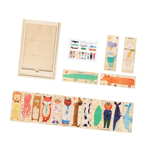Perfeclan Holzpuzzles für Kinder, Outfits mischen und kombinieren, Feinmotorik, Anzieh-Lernpuzzle, Puzzle für Jungen und Mädchen ab 3 Jahren Perfeclan Holzpuzzles für Kinder, Outfits mischen und kombinieren, Feinmotorik, Anzieh-Lernpuzzle, Puzzle für Jungen und Mädchen ab 3 Jahren von Perfeclan