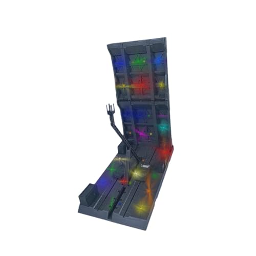 Perfeclan Ineinander greifende Display-Basis, Spielzeug-Aufbewahrungsgarage mit Lichtern für Modell-Mobilspielzeug, universeller Modell-Display-Ständer, 15.5 cm X 28 cm X Perfeclan Ineinander greifende Display-Basis, Spielzeug-Aufbewahrungsgarage mit Lichtern für Modell-Mobilspielzeug, universeller Modell-Display-Ständer, 15.5 cm X 28 cm X von Perfeclan