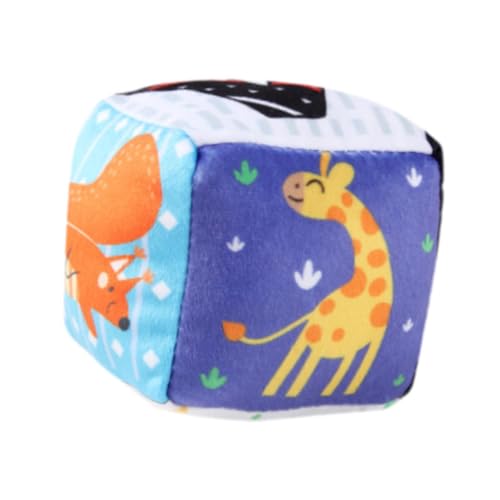 Perfeclan Infant Rassle Toy Stoff Bausteine ​​Crinkle und Rasseln der Entwicklung von Feinmotorik-Fähigkeiten für 0-6 Monate, Giraffe von Perfeclan