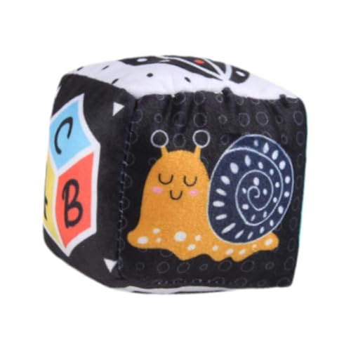 Perfeclan Infant Rassle Toy Stoff Bausteine ​​Crinkle und Rasseln der Entwicklung von Feinmotorik-Fähigkeiten für 0-6 Monate, Schnecke von Perfeclan