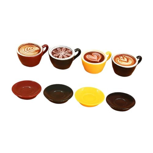 Perfeclan Kaffeetassen Miniatur Set für Puppenhaus Dekoration, 8 Stück von Perfeclan