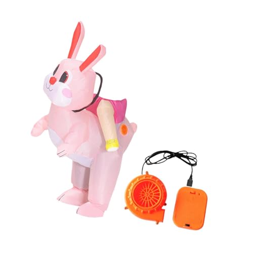 Perfeclan Kaninchen aufblasbare Kostüm Dress Up Halloween Tierkostüm für Festival, für Kinder Perfeclan Kaninchen aufblasbare Kostüm Dress Up Halloween Tierkostüm für Festival, für Kinder von Perfeclan