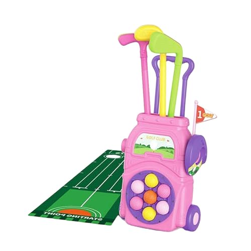 Perfeclan Kids Golf Club Set Spielzeug, Outdoor Sport, Handaugenkoordination, Kleinkind Golf Set Indoor Golf Spielzeug Kinder, Rosa Perfeclan Kids Golf Club Set Spielzeug, Outdoor Sport, Handaugenkoordination, Kleinkind Golf Set Indoor Golf Spielzeug Kinder, Rosa von Perfeclan