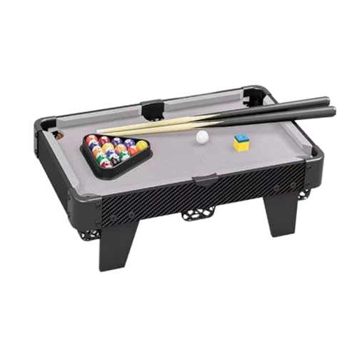 Perfeclan Kids Mini Billardtisch Tabletop Spiele Praktisch mit 2 Cues Supplies Pool Toys Small Billard Game Table für Easy Storage Home von Perfeclan