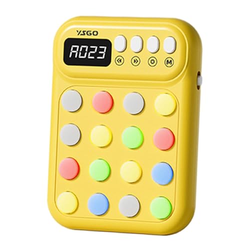 Perfeclan Kinder Fokus Training Spielzeug Memory Game tragbare Aktivität Handheld Boys Mädchen Geburtstag Geschenk 5 Spielmodi Konzentrationstraining, Gelb Perfeclan Kinder Fokus Training Spielzeug Memory Game tragbare Aktivität Handheld Boys Mädchen Geburtstag Geschenk 5 Spielmodi Konzentrationstraining, Gelb von Perfeclan