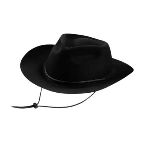 Perfeclan Kinder Western Cowboy Hut Trendy Cowgirl Hut für Wanderstrandfeier Festivals Geschenk, Schwarz von Perfeclan
