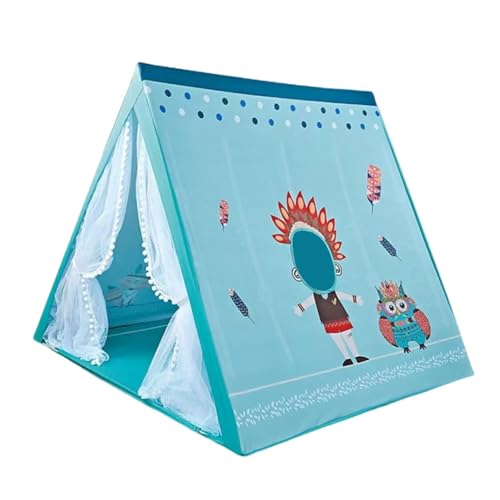 Perfeclan Kinderspielzelt Indisches Spielhaus für Kinder, tragbare Geburtstagsgeschenke Indoor-Spielhaus Tipi, für Party-Hinterhof-Jungen-Mädchen-Parks, Hellblau Perfeclan Kinderspielzelt Indisches Spielhaus für Kinder, tragbare Geburtstagsgeschenke Indoor-Spielhaus Tipi, für Party-Hinterhof-Jungen-Mädchen-Parks, Hellblau von Perfeclan
