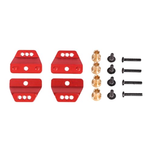 Perfeclan -Kit für Stoßdämpferhalterungen, 1:12 RC-Fahrzeugteile aus Metall, leicht zu ersetzen, leichte Karosseriehalterungen, Montagesatz für LC79, Rot Perfeclan -Kit für Stoßdämpferhalterungen, 1:12 RC-Fahrzeugteile aus Metall, leicht zu ersetzen, leichte Karosseriehalterungen, Montagesatz für LC79, Rot von Perfeclan