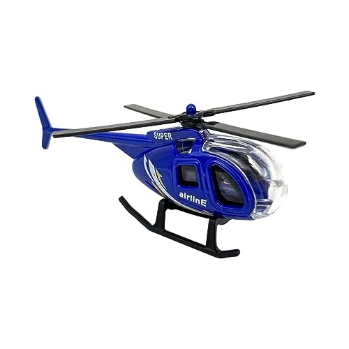 Perfeclan Kleiner Hubschrauber aus Druckgusslegierung für Kinder, Spielfahrzeuge, Geburtstagsgeschenk, Mitbringsel für Kinder und, Blau von Perfeclan