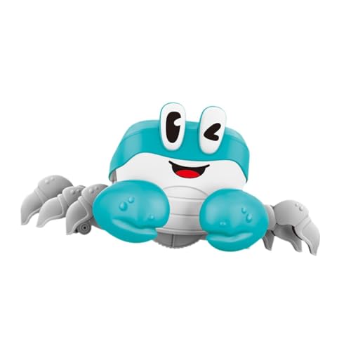 Perfeclan Krabbelspielzeug, sensorisches Tier, einstellbare Geschwindigkeit, mit Musik, laufendes Tier, Babyspielzeug für Neujahr, Blau Perfeclan Krabbelspielzeug, sensorisches Tier, einstellbare Geschwindigkeit, mit Musik, laufendes Tier, Babyspielzeug für Neujahr, Blau von Perfeclan
