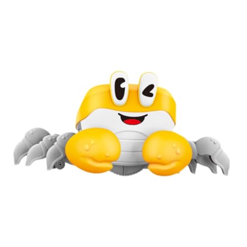 Perfeclan Krabbelspielzeug, sensorisches Tier, einstellbare Geschwindigkeit, mit Musik, laufendes Tier, Babyspielzeug für Neujahr, Gelb Perfeclan Krabbelspielzeug, sensorisches Tier, einstellbare Geschwindigkeit, mit Musik, laufendes Tier, Babyspielzeug für Neujahr, Gelb von Perfeclan