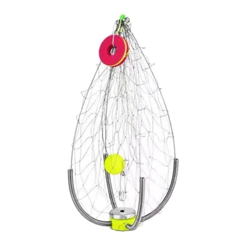 Perfeclan Krabbennetz-Angelkäfig aus Edelstahl, automatisches Öffnen und Schließen, robuster Werkzeugkorb zum Krabbenfischen für Flüsse, Große Maschen, Ausgeklappt 60 cm Perfeclan Krabbennetz-Angelkäfig aus Edelstahl, automatisches Öffnen und Schließen, robuster Werkzeugkorb zum Krabbenfischen für Flüsse, Große Maschen, Ausgeklappt 60 cm von Perfeclan