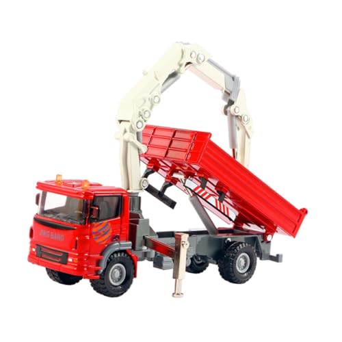 Perfeclan Kran-LKW-Spielzeug im Maßstab 1:60, BAU-LKW-Spielzeug für Jungen ab 3 Jahren, realistische Valentinstagsgeschenke, technisches Fahrzeugmodell, Rot Perfeclan Kran-LKW-Spielzeug im Maßstab 1:60, BAU-LKW-Spielzeug für Jungen ab 3 Jahren, realistische Valentinstagsgeschenke, technisches Fahrzeugmodell, Rot von Perfeclan