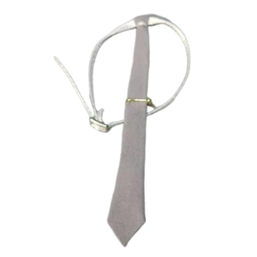 Perfeclan Krawatte im Maßstab 1/6, Cosplay, modisch, stilvoll, zum Anziehen, Business-Kleidung, Accessoire, Damen-Krawatte für 12-Zoll-Figuren, Grau von Perfeclan