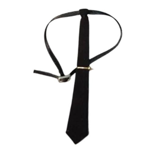 Perfeclan Krawatte im Maßstab 1/6, Cosplay, modisch, stilvoll, zum Anziehen, Business-Kleidung, Accessoire, Damen-Krawatte für 12-Zoll-Figuren, Schwarz von Perfeclan
