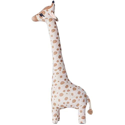 Perfeclan Kuscheltier Giraffe Plüschtiere Lebensechte Partydekoration Interaktives Spielzeug Stehend Weich Plüsch Stofftier Giraffe Spielzeug für Kinder Jungen und Mädchen Geburtstagsgeschenk, 70CM von Perfeclan