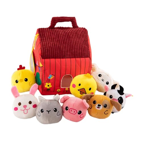 Perfeclan Kuscheltiere vom Bauernhof, Puppen, Hand-Auge-Koordination, süßes Babyspielzeug, Set für Jungen, Mädchen, Geburtstagsgeschenke Perfeclan Kuscheltiere vom Bauernhof, Puppen, Hand-Auge-Koordination, süßes Babyspielzeug, Set für Jungen, Mädchen, Geburtstagsgeschenke von Perfeclan
