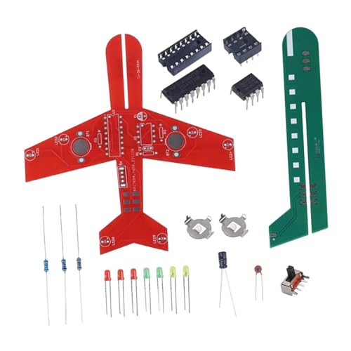 Perfeclan Lötübungsset, Elektronischer Bausatz, Bastelset mit Flugzeug-Blinklichtschaltung für kreative Geschenk-Lehrmittel Perfeclan Lötübungsset, Elektronischer Bausatz, Bastelset mit Flugzeug-Blinklichtschaltung für kreative Geschenk-Lehrmittel von Perfeclan