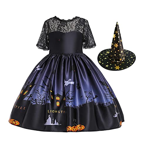 Perfeclan Mädchen Kostüm Kleid Kostüm Cosplay mit nhüten Kürbis Bedruckte Kleinkinder Kleider für Karneval, Rollenspiel, Urlaub, Höhe 110 cm Perfeclan Mädchen Kostüm Kleid Kostüm Cosplay mit nhüten Kürbis Bedruckte Kleinkinder Kleider für Karneval, Rollenspiel, Urlaub, Höhe 110 cm von Perfeclan