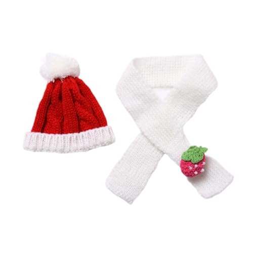 Perfeclan Mädchenpuppe Schal Hut Anhänger Puppenoutfits Plüschpuppenzubehör Entzückende Puppenkleidung Puppenkleidung Pullover für 6,69-Zoll-Puppe von Perfeclan