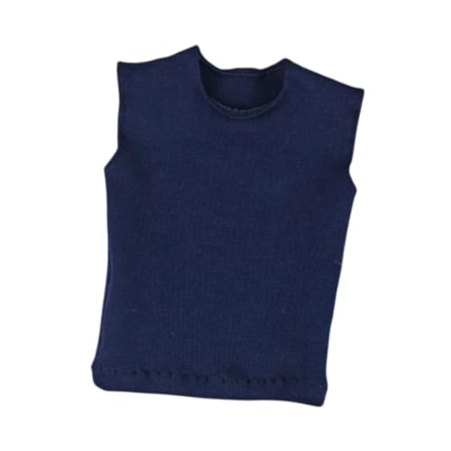 Perfeclan Männer Figuren T-Shirt Ärmellose Weste 1:6 Outfits Kostüm Handgefertigte Miniaturpuppenkleidung für 12 Zoll Actionfiguren Zubehör, Blau Perfeclan Männer Figuren T-Shirt Ärmellose Weste 1:6 Outfits Kostüm Handgefertigte Miniaturpuppenkleidung für 12 Zoll Actionfiguren Zubehör, Blau von Perfeclan