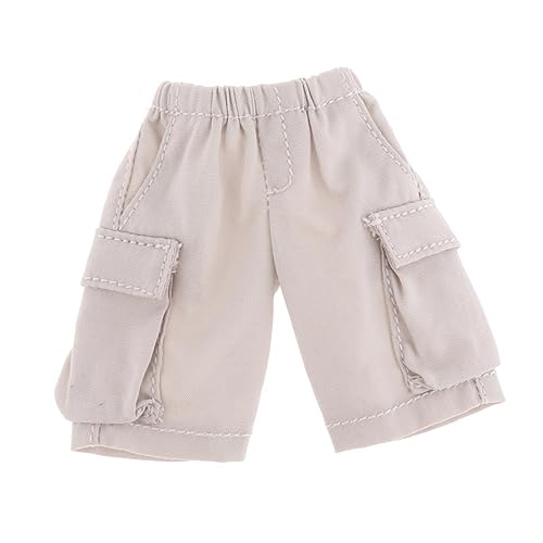 Perfeclan Männerfigur im Maßstab 1:12, Kurze Cargohose, Mini-Kleidung, Freizeit, Miniatur-Outfits, Puppenkleidung für 15,2 cm große Actionfiguren, grau-weiß Perfeclan Männerfigur im Maßstab 1:12, Kurze Cargohose, Mini-Kleidung, Freizeit, Miniatur-Outfits, Puppenkleidung für 15,2 cm große Actionfiguren, grau-weiß von Perfeclan