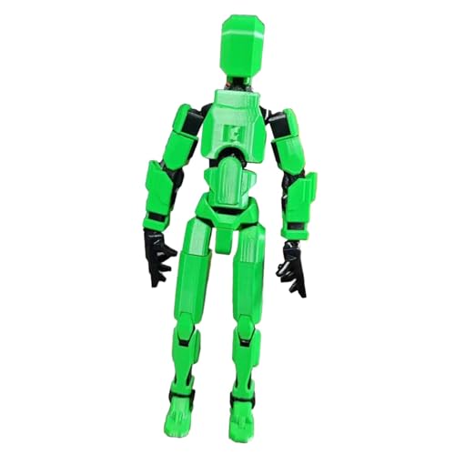 Perfeclan Männliche Körperskizze, Modell, bewegliche Actionfigur mit austauschbaren Händen, 3D-gedruckte Actionfigur für Sammlerstücke, Rollenspiele, Grün von Perfeclan