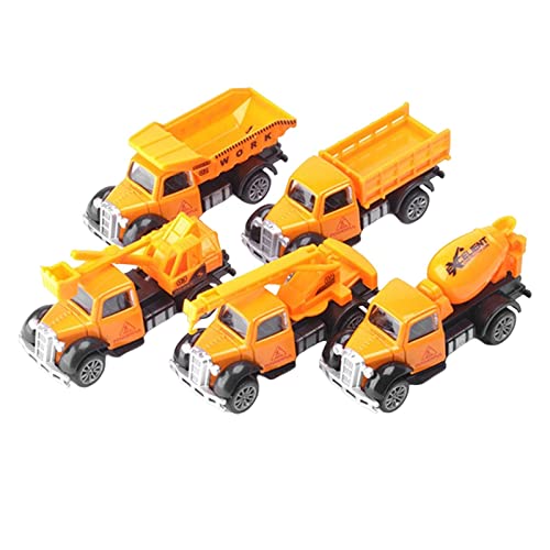 Perfeclan Maßstab 1:82 Mini Diecast Car Model Engineering Baufahrzeug Spielzeug Set Sammlung Lernspielzeug Pull Playset für Kinder Jungen von Perfeclan