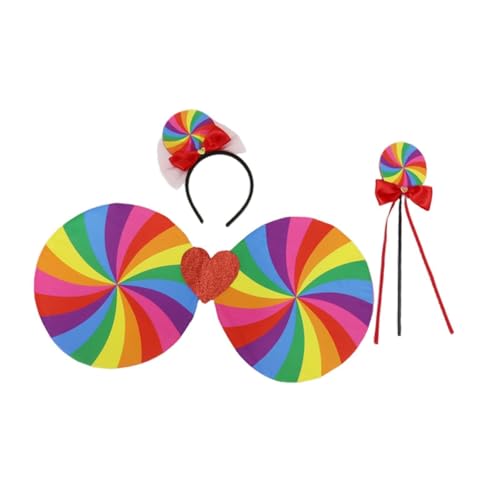Perfeclan Mehrlagiger Regenbogen mit Stirnband, Mädchen-Ballettrock für Geburtstagspartys, Rollenspiele, 3 Stück Perfeclan Mehrlagiger Regenbogen mit Stirnband, Mädchen-Ballettrock für Geburtstagspartys, Rollenspiele, 3 Stück von Perfeclan
