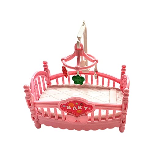 Perfeclan Mehrzweck Puppenhaus, Miniaturbett, Spielzeug, Ornament, Mikrolandschaft, Requisiten, Simulationspferd für Dollhourse, Dekorative Sammlerstücke, Zubeh, Bett von Perfeclan