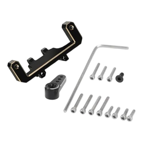 Perfeclan Messing Servo Arm Mount Kit Servomechanismus Halterung mit Arm Easy Installation Servo -Unterstützung für AXI0006 SCX24 AXI00001 AXI00002, Schwarz Perfeclan Messing Servo Arm Mount Kit Servomechanismus Halterung mit Arm Easy Installation Servo -Unterstützung für AXI0006 SCX24 AXI00001 AXI00002, Schwarz von Perfeclan