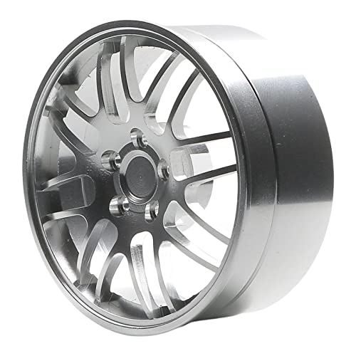 Perfeclan Metall Aluminiumlegierung Fernbedienung Handrad Modifikation Rad Reifen RC Auto &, CNC Trucks Crawler Modell, Silber Perfeclan Metall Aluminiumlegierung Fernbedienung Handrad Modifikation Rad Reifen RC Auto &, CNC Trucks Crawler Modell, Silber von Perfeclan