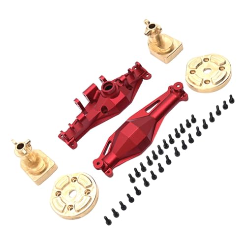 Perfeclan Metall verbesserte RC-Modellfahrzeugteile ersetzen Robustes Messing-RC-Autoteile-Zubehör für H12Y Hobby Car 1:12 Fahrzeuge RC Crawler, Rot Perfeclan Metall verbesserte RC-Modellfahrzeugteile ersetzen Robustes Messing-RC-Autoteile-Zubehör für H12Y Hobby Car 1:12 Fahrzeuge RC Crawler, Rot von Perfeclan