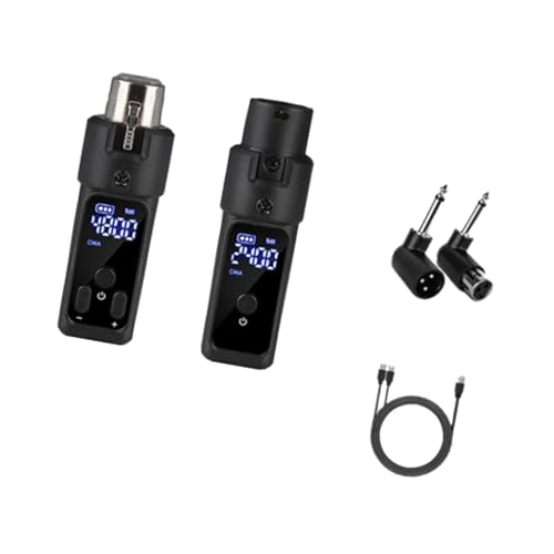 Perfeclan Mikrofon-Sender, Empfänger, Mikrofon-Adapter, Stabilität, Haltbarkeit, Digitale Anzeige, Plug-and-Play, 30 m Reichweite, wiederaufladbar, 1 Senden Perfeclan Mikrofon-Sender, Empfänger, Mikrofon-Adapter, Stabilität, Haltbarkeit, Digitale Anzeige, Plug-and-Play, 30 m Reichweite, wiederaufladbar, 1 Senden von Perfeclan