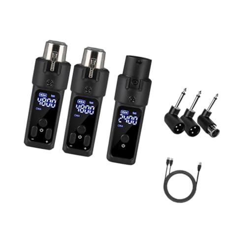 Perfeclan Mikrofon-Sender, Empfänger, Mikrofon-Adapter, Stabilität, Haltbarkeit, Digitale Anzeige, Plug-and-Play, 30 m Reichweite, wiederaufladbar, 2 Übertragungen Perfeclan Mikrofon-Sender, Empfänger, Mikrofon-Adapter, Stabilität, Haltbarkeit, Digitale Anzeige, Plug-and-Play, 30 m Reichweite, wiederaufladbar, 2 Übertragungen von Perfeclan