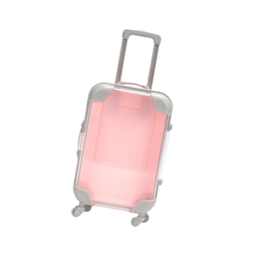 Perfeclan Mini-Koffer, Gepäckaufbewahrungsbox, Verpackungskoffer, Partygeschenkbox, Puppenhauszubehör, Miniatur-Puppenkoffer für Kinderspielzeug, Rosa von Perfeclan