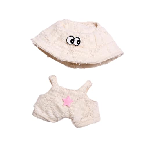 Perfeclan Mini-Puppenkleidung, Kleidungsset, Miniatur-Accessoires-Kleidung, Anziehhosen-Set, Kostümanzug für 5,91-Zoll-Puppen, Beige Perfeclan Mini-Puppenkleidung, Kleidungsset, Miniatur-Accessoires-Kleidung, Anziehhosen-Set, Kostümanzug für 5,91-Zoll-Puppen, Beige von Perfeclan