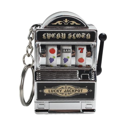 Perfeclan Mini-Spielautomat, Schlüsselanhänger, Charm, Valentinstagsgeschenk, kreative Souvenirs, Gaming-Geschenke, Mini-Arcade-Spiel, Spielzeug für Kinder und, Silber Perfeclan Mini-Spielautomat, Schlüsselanhänger, Charm, Valentinstagsgeschenk, kreative Souvenirs, Gaming-Geschenke, Mini-Arcade-Spiel, Spielzeug für Kinder und, Silber von Perfeclan