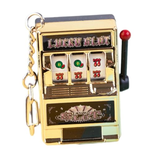 Perfeclan Mini-Spielautomat, Spielzeug, Mini-Arcade-Spiel, Spielzeug, Geburtstags-Schlüsselanhänger, Fruchtautomat, Spielautomaten-Anhänger, Party-Dekoration, Golden Perfeclan Mini-Spielautomat, Spielzeug, Mini-Arcade-Spiel, Spielzeug, Geburtstags-Schlüsselanhänger, Fruchtautomat, Spielautomaten-Anhänger, Party-Dekoration, Golden von Perfeclan