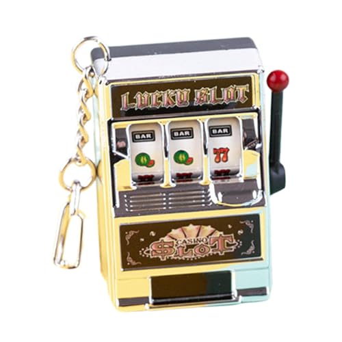 Perfeclan Mini-Spielautomat, Spielzeug, Mini-Arcade-Spiel, Spielzeug, Geburtstags-Schlüsselanhänger, Fruchtautomat, Spielautomaten-Anhänger, Party-Dekoration, Silber Perfeclan Mini-Spielautomat, Spielzeug, Mini-Arcade-Spiel, Spielzeug, Geburtstags-Schlüsselanhänger, Fruchtautomat, Spielautomaten-Anhänger, Party-Dekoration, Silber von Perfeclan