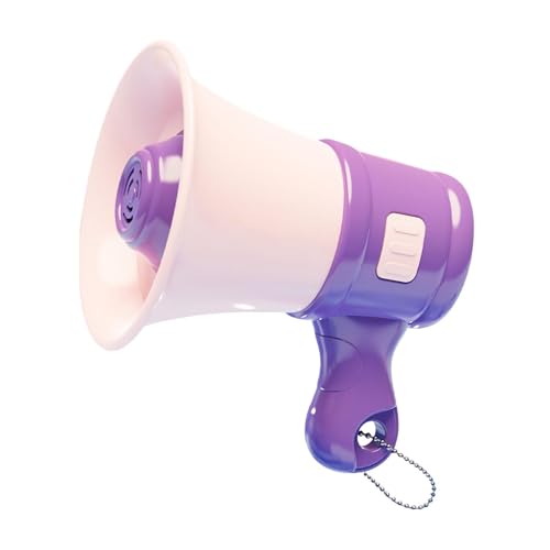 Perfeclan Mini mit Kettenschlüsselkettenverstärker lustiger Rollenspiel Sprecher Bullhorn für Jungen Mädchen im Alter von 3-8+ Olds Erwachsenen, Violett Perfeclan Mini mit Kettenschlüsselkettenverstärker lustiger Rollenspiel Sprecher Bullhorn für Jungen Mädchen im Alter von 3-8+ Olds Erwachsenen, Violett von Perfeclan