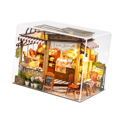 Perfeclan Miniatur-Puppenhaus-Set, Holz-Puppenhaus, Modell, Sammlerstücke, Kunsthandwerk, Ausstellung, 3D-Puzzles mit Zubehör für Freunde, Kinder, Teenager Perfeclan Miniatur-Puppenhaus-Set, Holz-Puppenhaus, Modell, Sammlerstücke, Kunsthandwerk, Ausstellung, 3D-Puzzles mit Zubehör für Freunde, Kinder, Teenager von Perfeclan