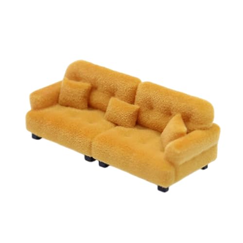 Perfeclan Miniatur-Puppenhaus-Sofa, beflockte Möbel, Ornament, Moderne DIY-Szene, Wohnzimmer, klassisches Miniatur-Spielzeug, Modell, Puppenhaus-Couch, 1 25 Braun Perfeclan Miniatur-Puppenhaus-Sofa, beflockte Möbel, Ornament, Moderne DIY-Szene, Wohnzimmer, klassisches Miniatur-Spielzeug, Modell, Puppenhaus-Couch, 1 25 Braun von Perfeclan