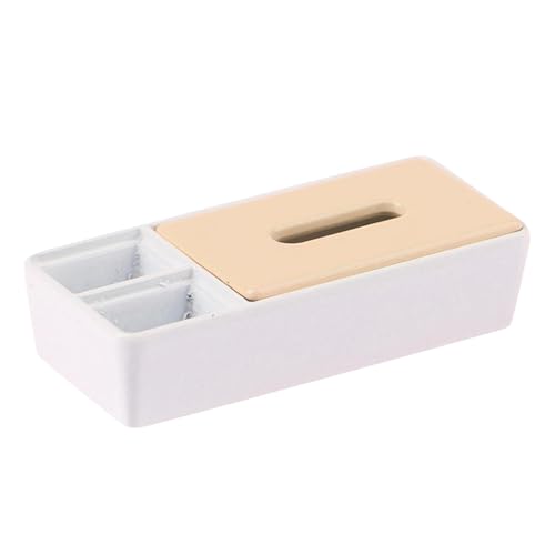 Perfeclan Miniatur-Taschentuchbox-Abdeckung für Puppenhaus, 1/12, Dekorationsartikel für DIY-Bastelornament, Puppenhauszubehör, Taschentuchhalter-Modell, Weiß Perfeclan Miniatur-Taschentuchbox-Abdeckung für Puppenhaus, 1/12, Dekorationsartikel für DIY-Bastelornament, Puppenhauszubehör, Taschentuchhalter-Modell, Weiß von Perfeclan